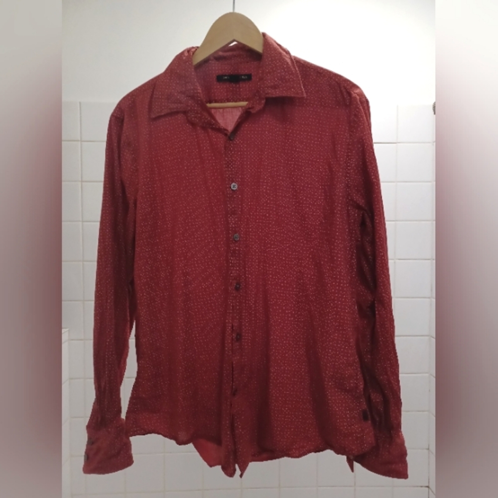 Orange Men's Shirt, Medium